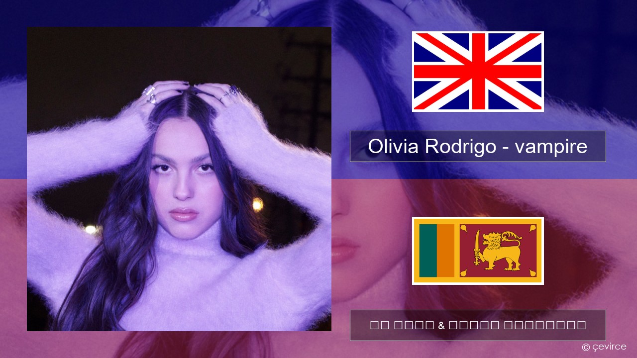 Olivia Rodrigo – vampire ඉංග්රීසි පද රචනය & සිංහල පරිවර්තන