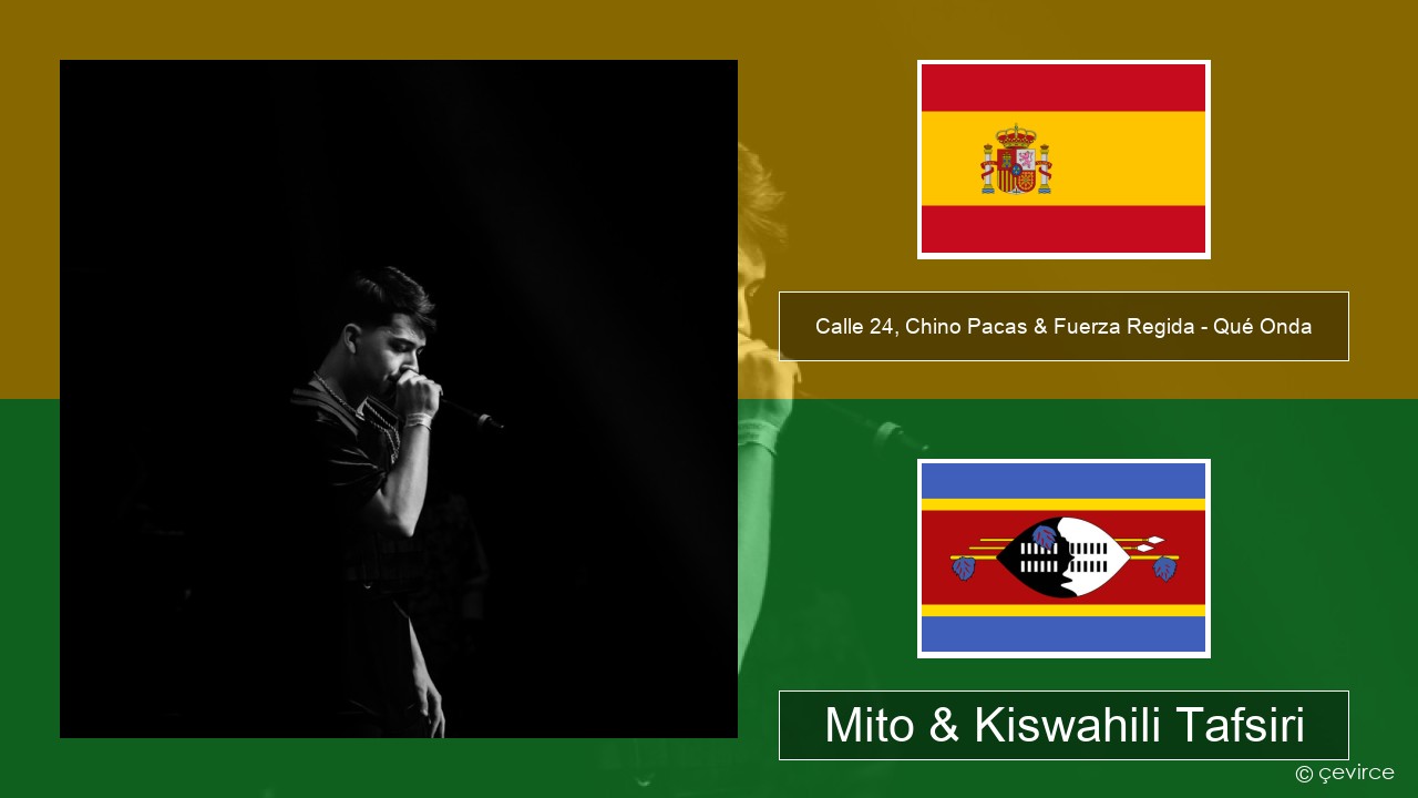 Calle 24, Chino Pacas & Fuerza Regida – Qué Onda Kihispania Mito & Kiswahili Tafsiri