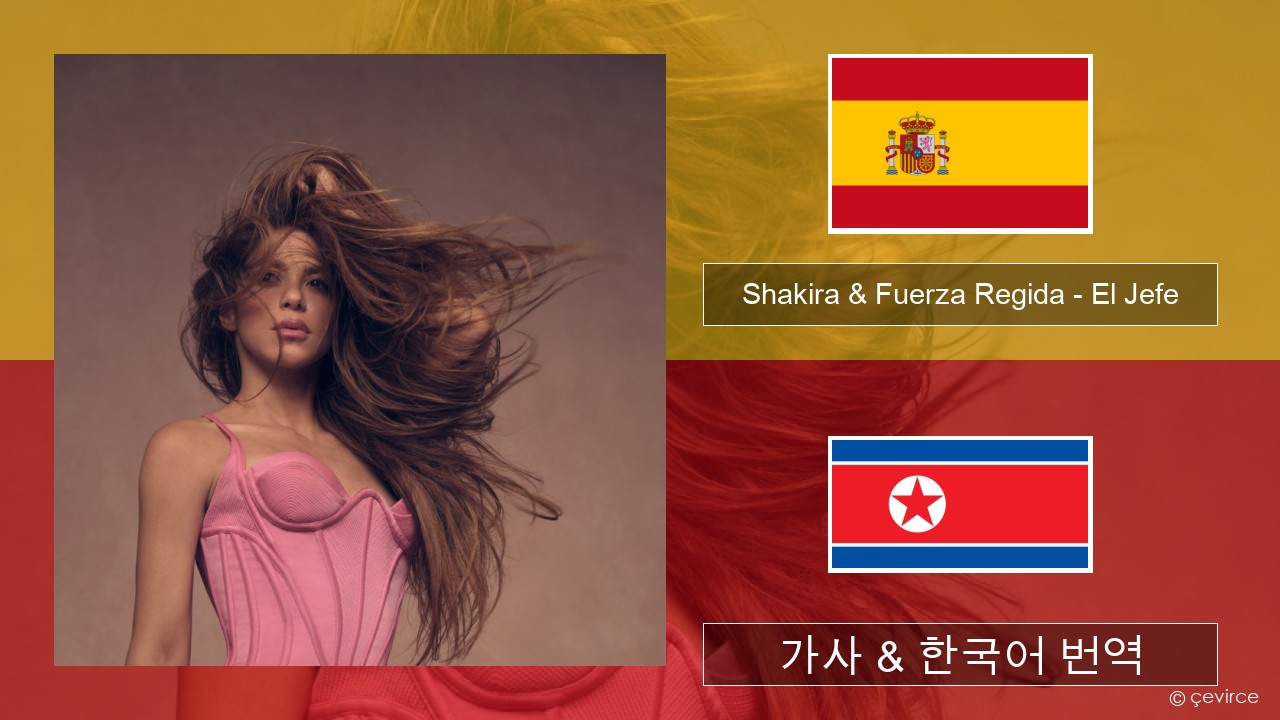 Shakira & Fuerza Regida – El Jefe 스페인어 가사 & 한국어 번역