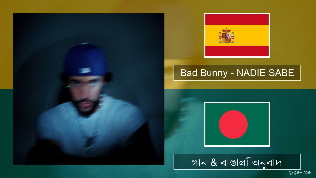 Bad Bunny – NADIE SABE স্প্যানিশ গান & বাঙালি অনুবাদ