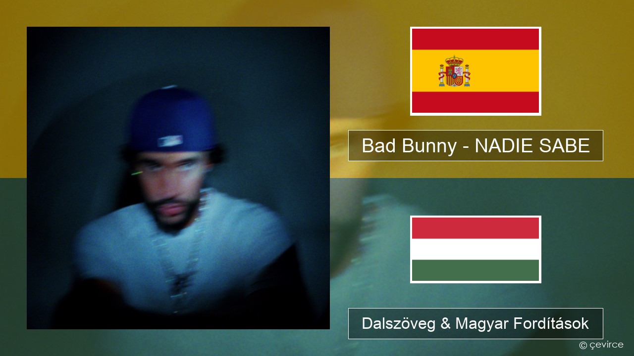 Bad Bunny – NADIE SABE Spanyol Dalszöveg & Magyar Fordítások