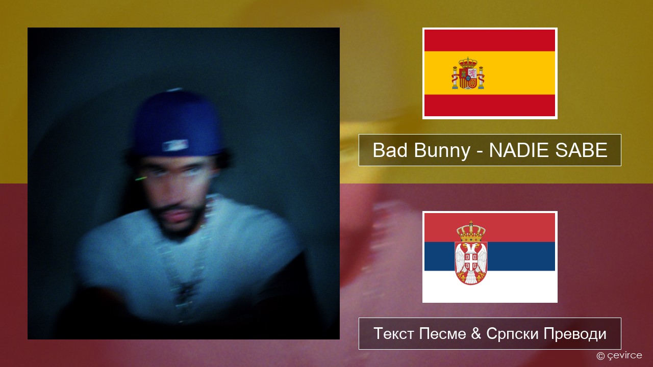 Bad Bunny – NADIE SABE Шпански Текст Песме & Српски Преводи