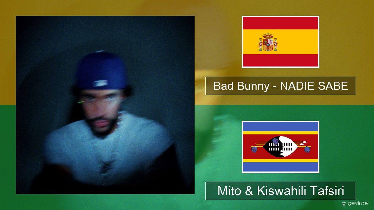 Bad Bunny – NADIE SABE Kihispania Mito & Kiswahili Tafsiri