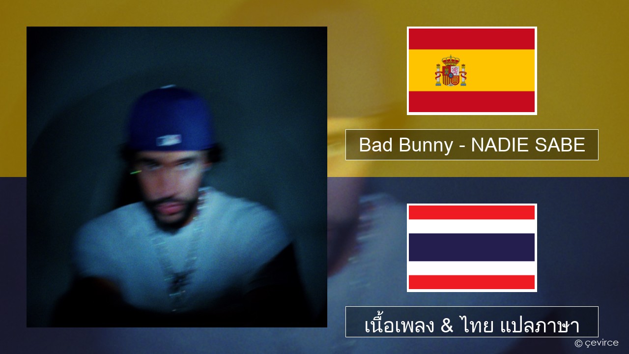 Bad Bunny – NADIE SABE สเปน เนื้อเพลง & ไทย แปลภาษา