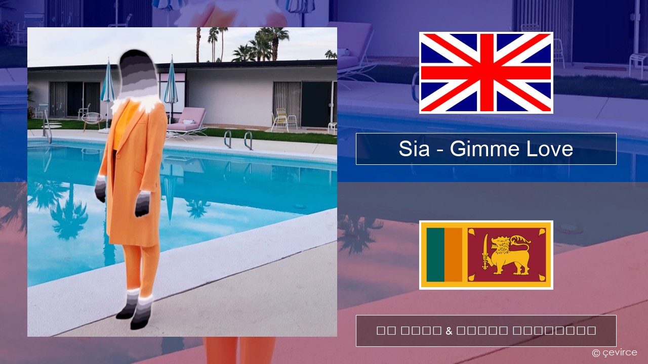 Sia – Gimme Love ඉංග්රීසි පද රචනය & සිංහල පරිවර්තන