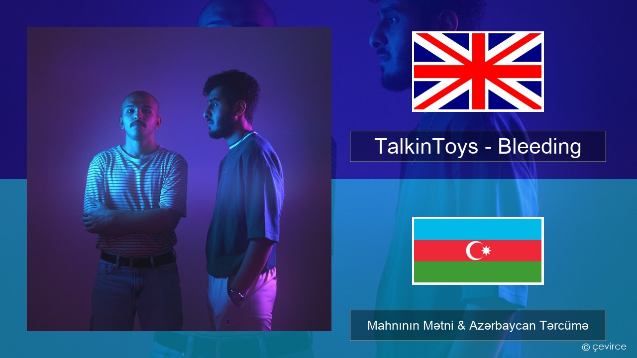 TalkinToys – Bleeding İngilis dili Mahnının Mətni & Azərbaycan Tərcümə