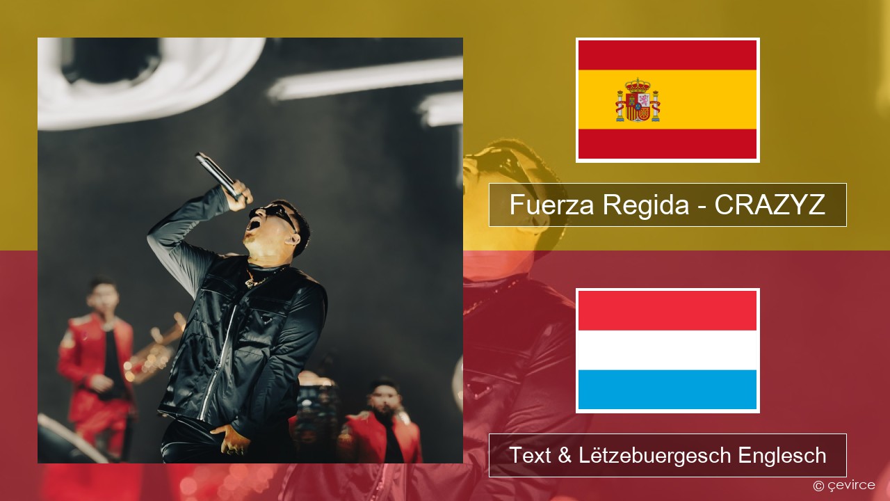 Fuerza Regida – CRAZYZ Spuenesch Text & Lëtzebuergesch Englesch