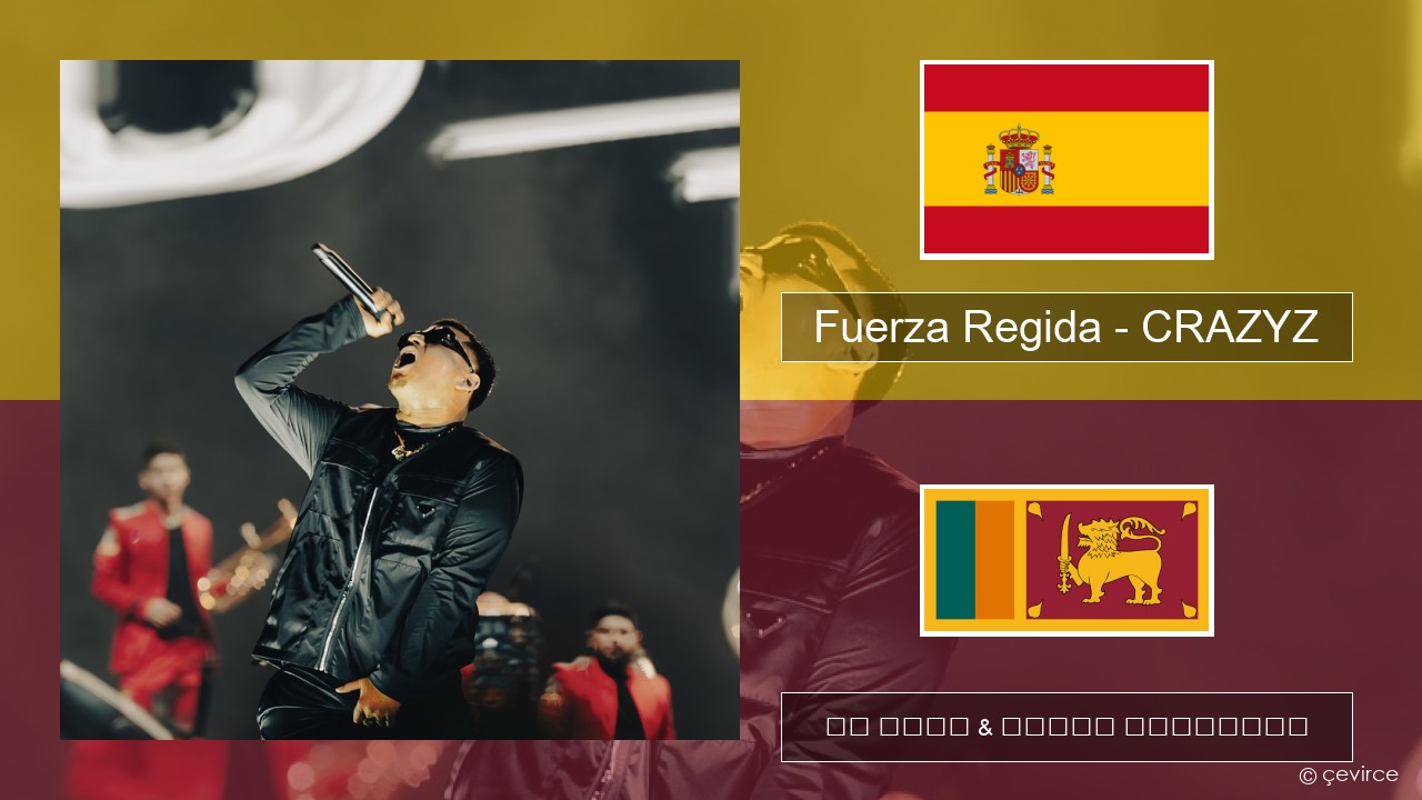 Fuerza Regida – CRAZYZ ස්පාඤ්ඤ පද රචනය & සිංහල පරිවර්තන