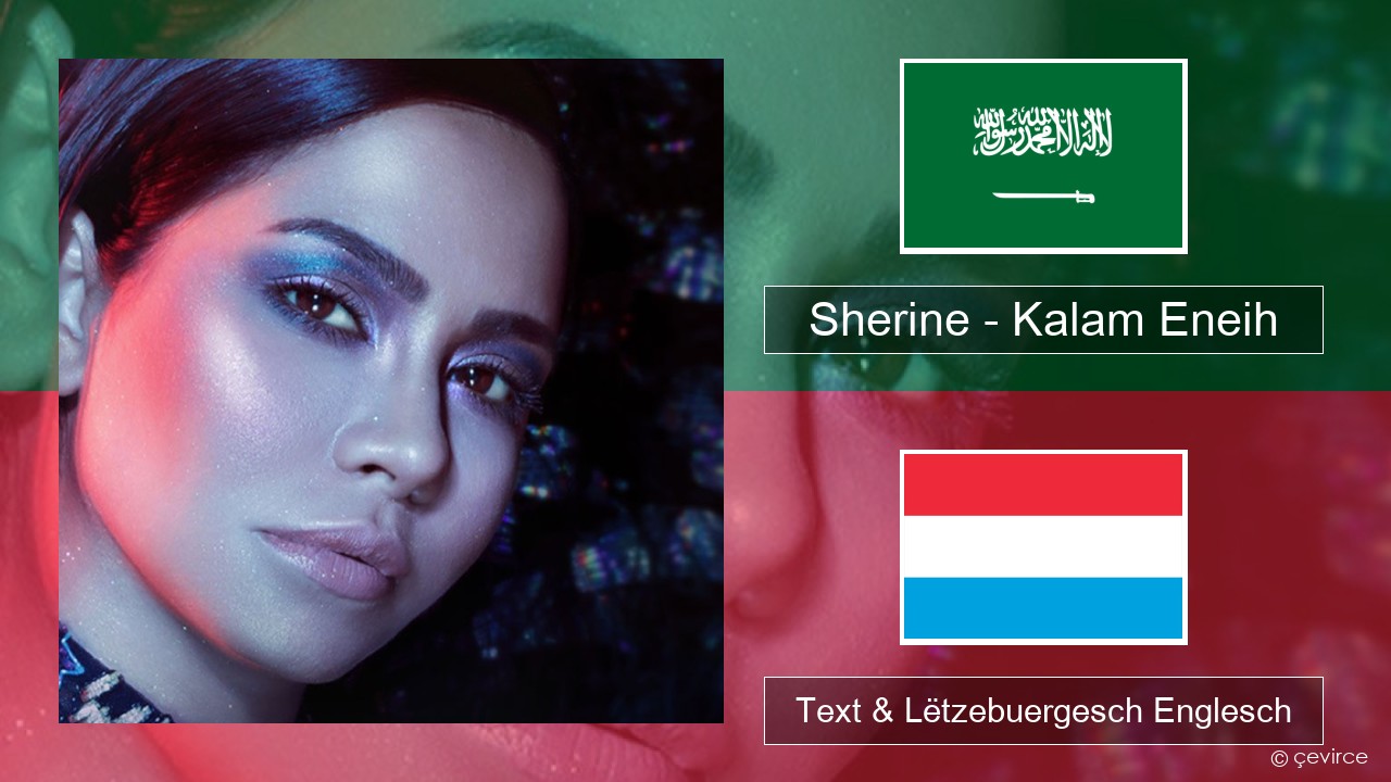 Sherine – Kalam Eneih Arabesch Text & Lëtzebuergesch Englesch