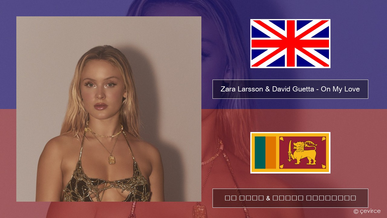 Zara Larsson & David Guetta – On My Love ඉංග්රීසි පද රචනය & සිංහල පරිවර්තන