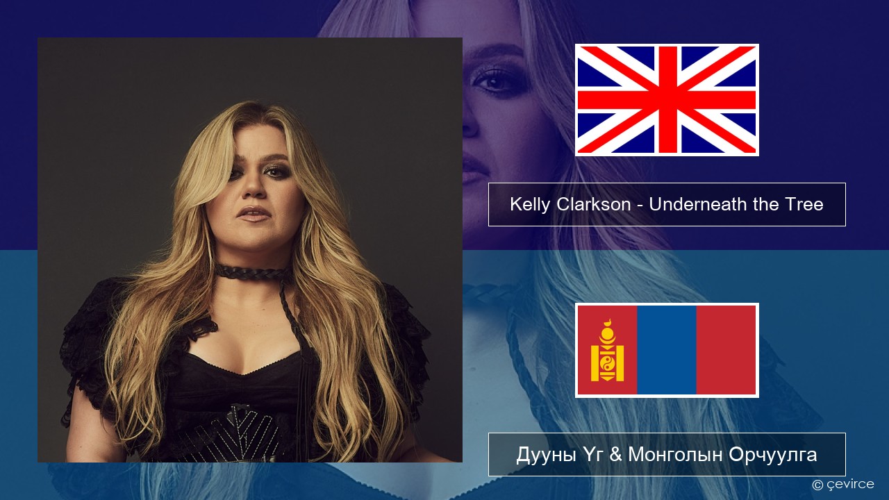 Kelly Clarkson – Underneath the Tree Англи хэл Дууны Үг & Монголын Орчуулга