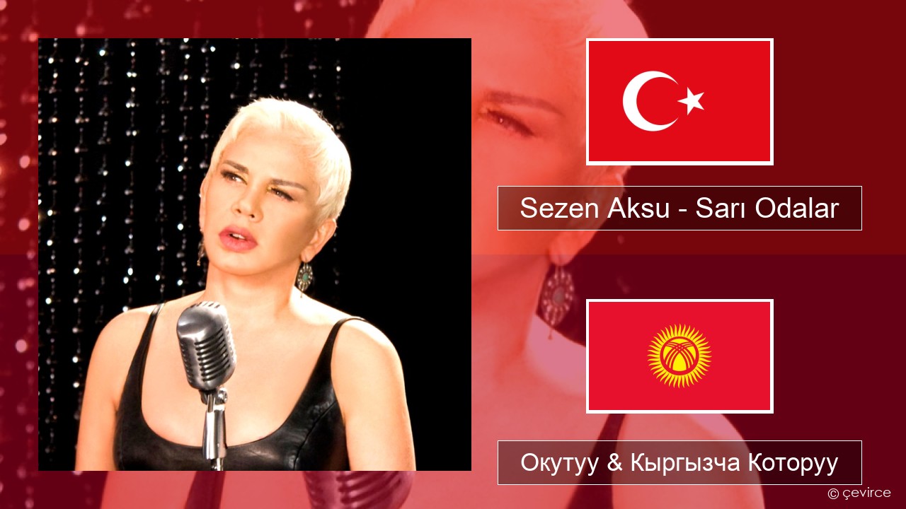 Sezen Aksu – Sarı Odalar Түркчө Окутуу & Кыргызча Которуу