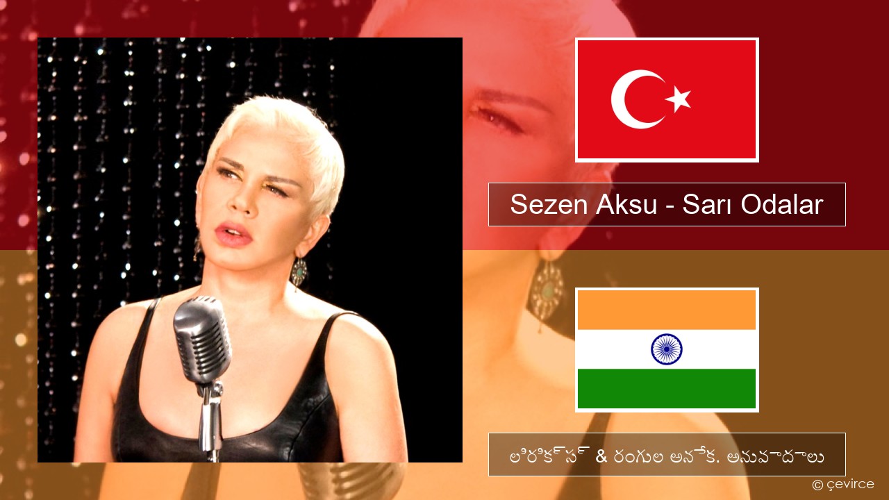 Sezen Aksu – Sarı Odalar టర్కిష్ లిరిక్స్ & రంగుల అనేక. అనువాదాలు