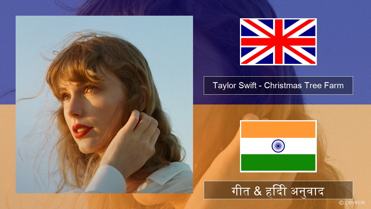 Taylor Swift – Christmas Tree Farm अंग्रेजी गीत & हिंदी अनुवाद