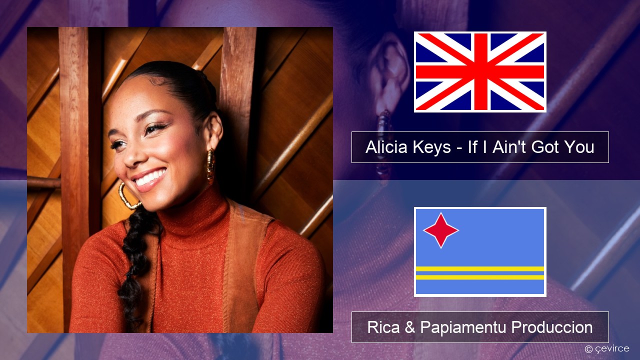 Alicia Keys – If I Ain’t Got You Ing Rica & Papiamentu Produccion