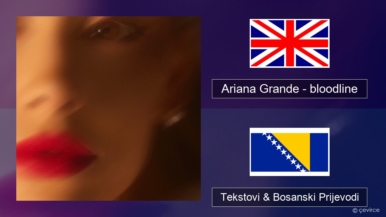 Ariana Grande – bloodline Engleski Tekstovi & Bosanski Prijevodi