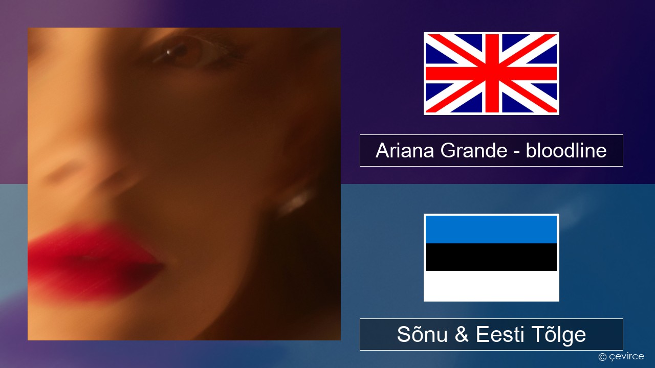 Ariana Grande – bloodline Inglise Sõnu & Eesti Tõlge