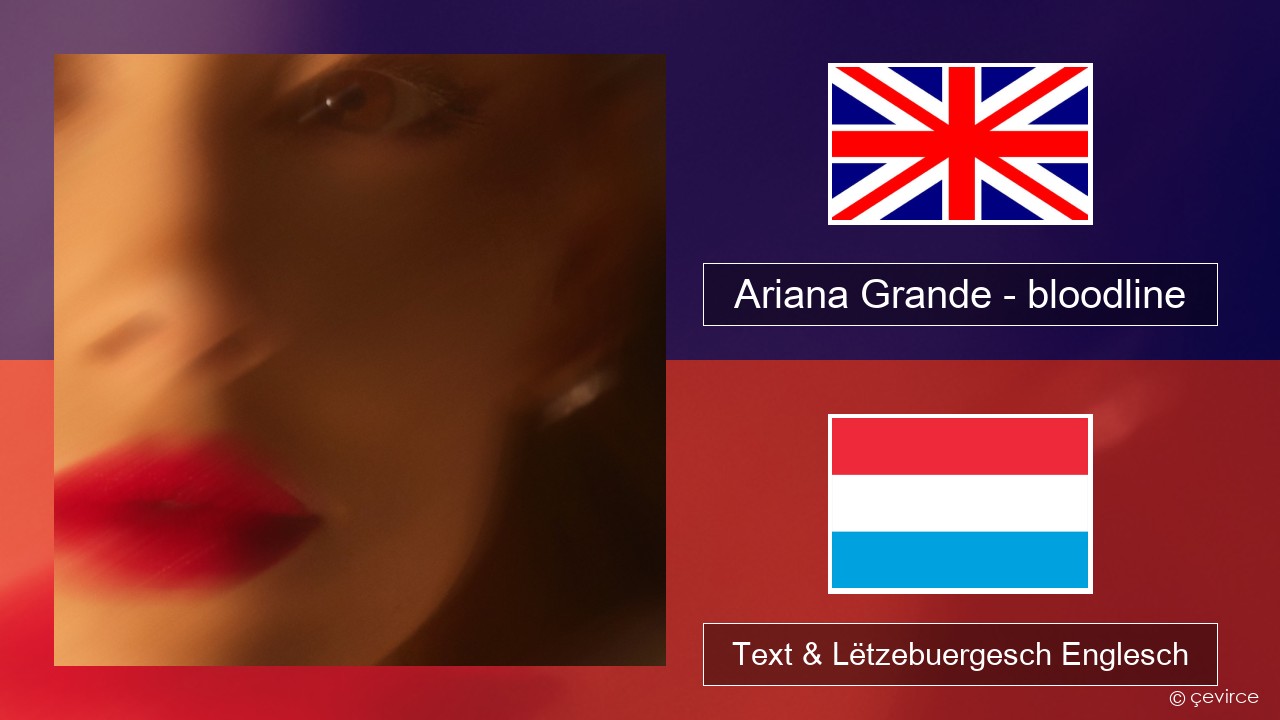 Ariana Grande – bloodline Englisch Text & Lëtzebuergesch Englesch