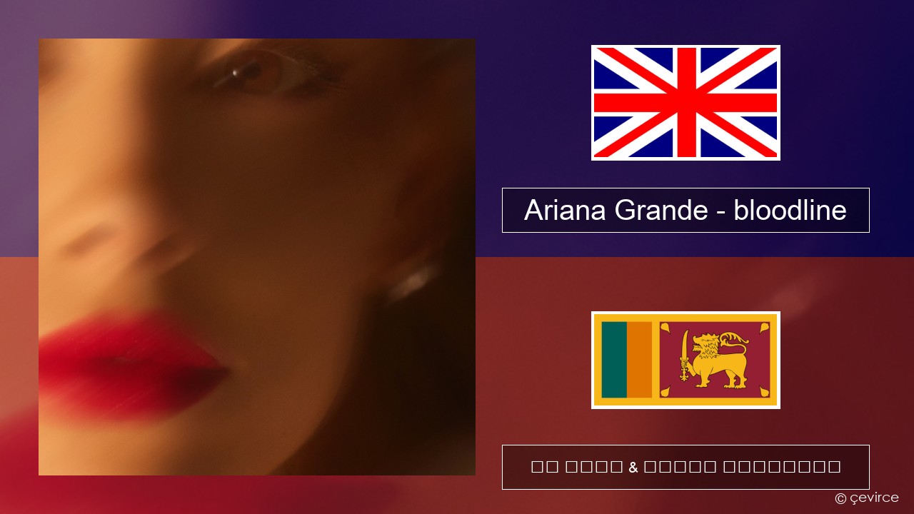 Ariana Grande – bloodline ඉංග්රීසි පද රචනය & සිංහල පරිවර්තන