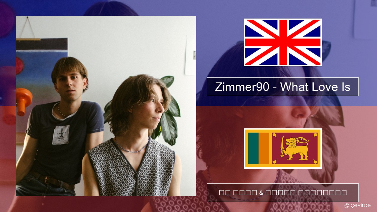 Zimmer90 – What Love Is ඉංග්රීසි පද රචනය & සිංහල පරිවර්තන