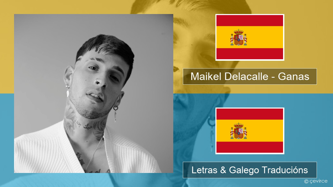 Maikel Delacalle – Ganas Español Letras & Galego Traducións