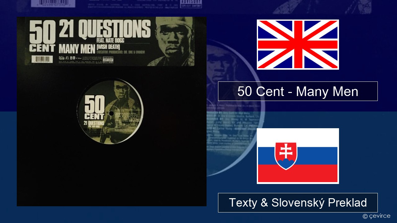 50 Cent – Many Men (Wish Death) Anglický Texty & Slovenský Preklad