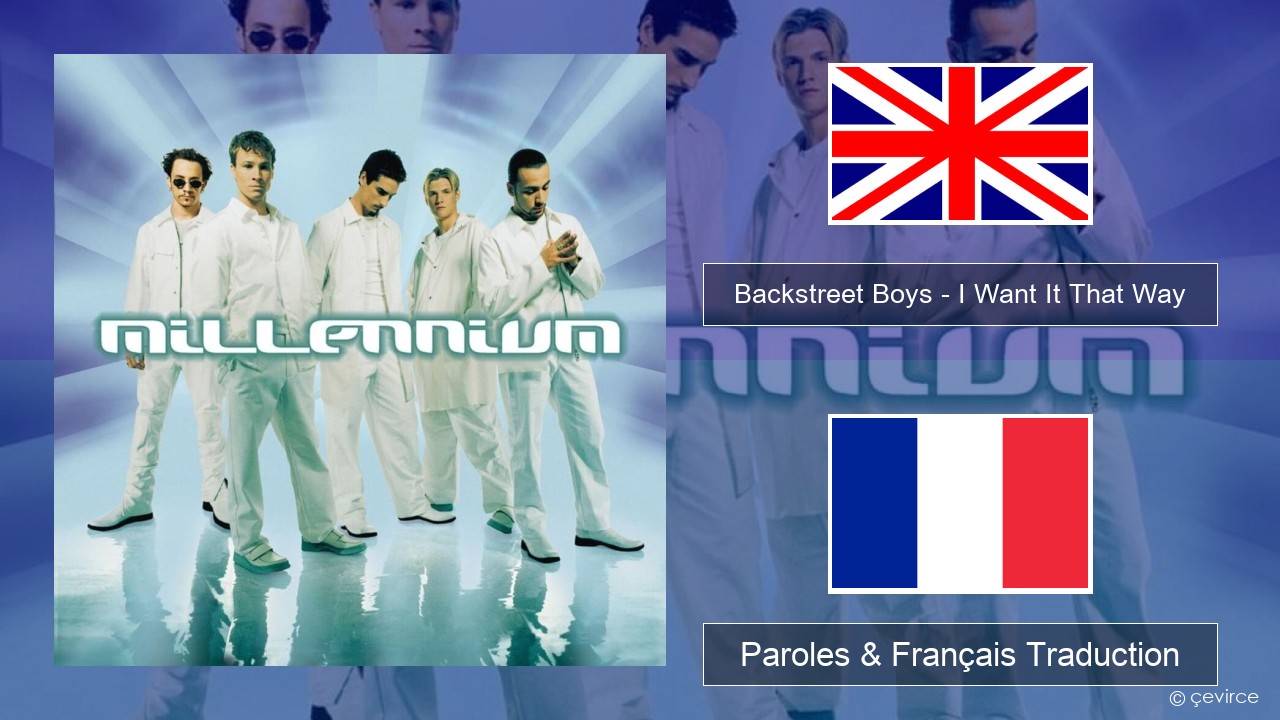 Backstreet Boys – I Want It That Way Anglais Paroles & Français Traduction