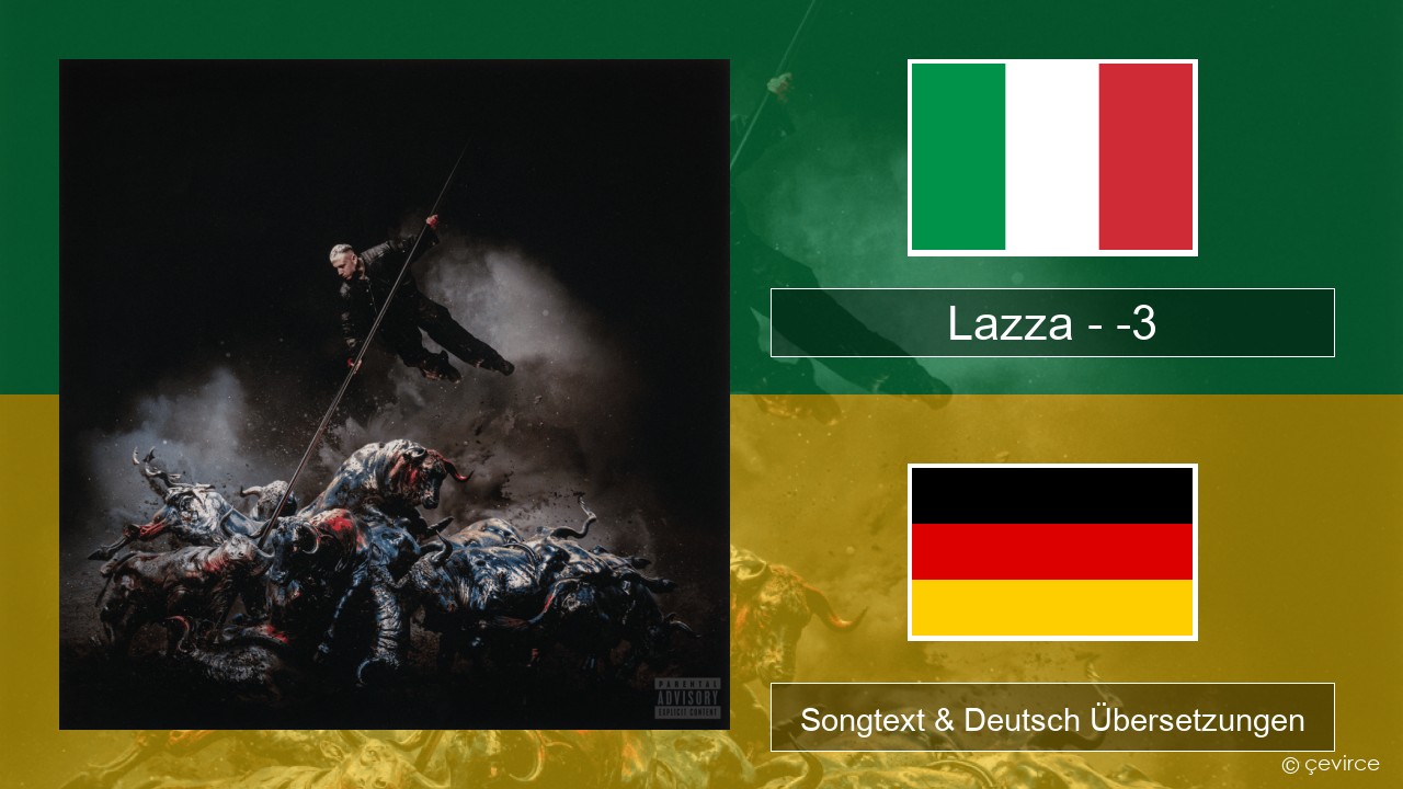 Lazza – -3 (PERDERE IL VOLO) Italienisch Songtext & Deutsch Übersetzungen