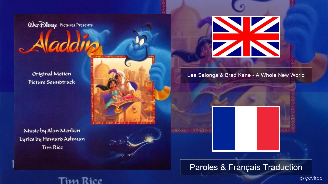 Lea Salonga & Brad Kane – A Whole New World Anglais Paroles & Français Traduction