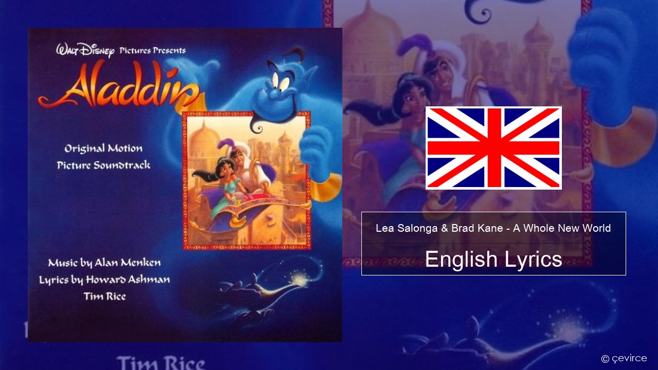 Lea Salonga & Brad Kane – A Whole New World English Lyrics