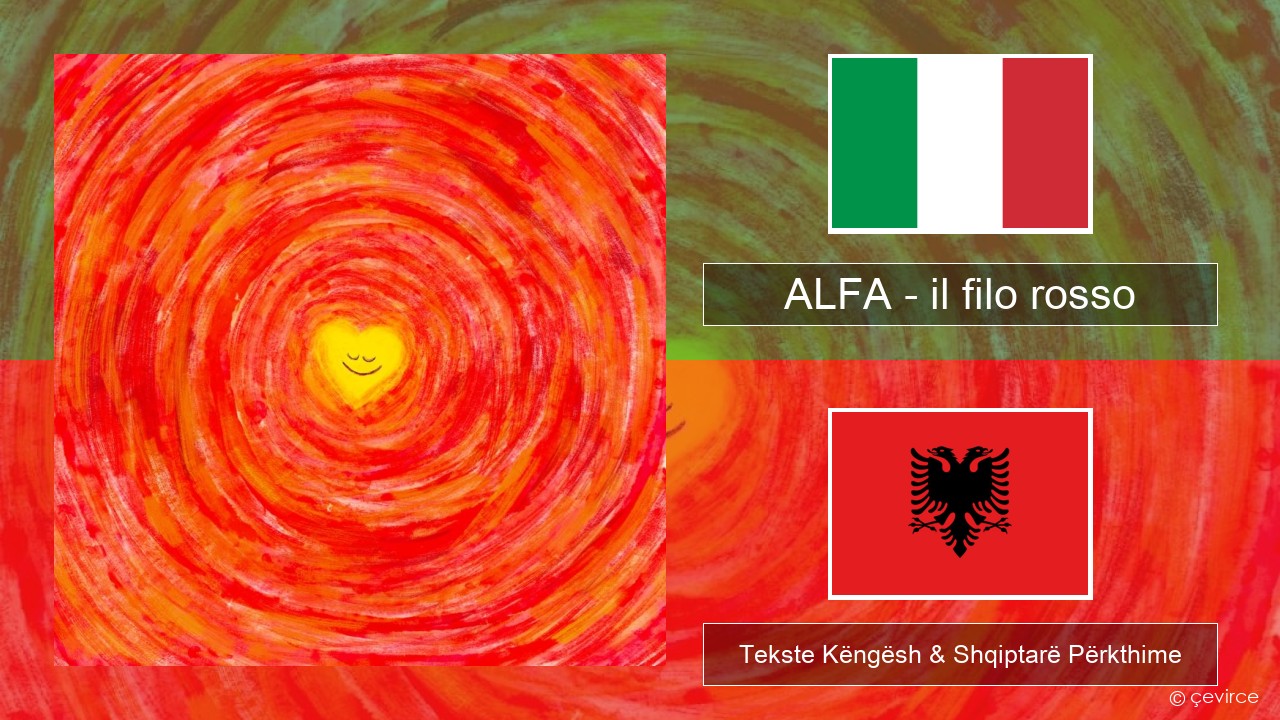 ALFA – il filo rosso Italiane Tekste Këngësh & Shqiptarë Përkthime