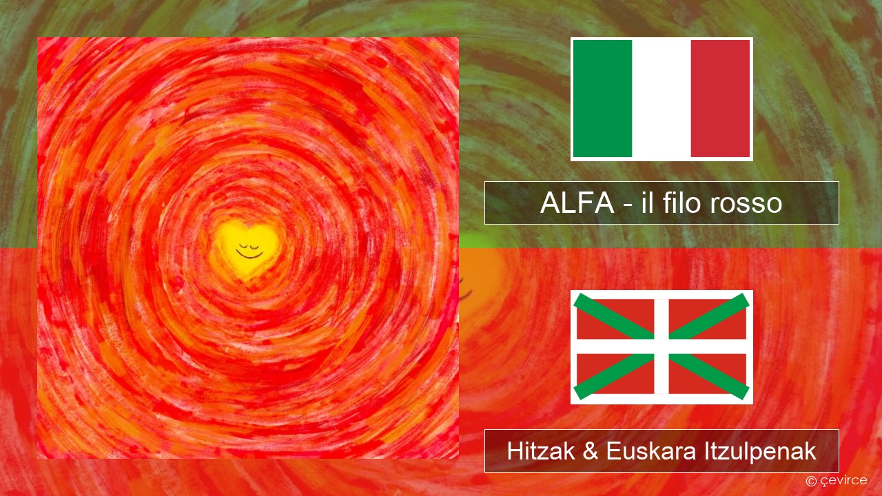 ALFA – il filo rosso Italiera Hitzak & Euskara Itzulpenak