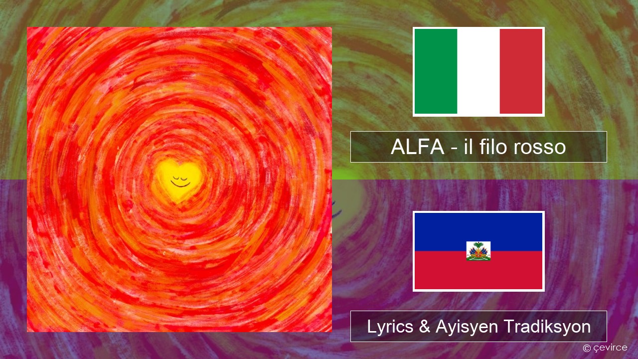 ALFA – il filo rosso Italyen Lyrics & Ayisyen Tradiksyon