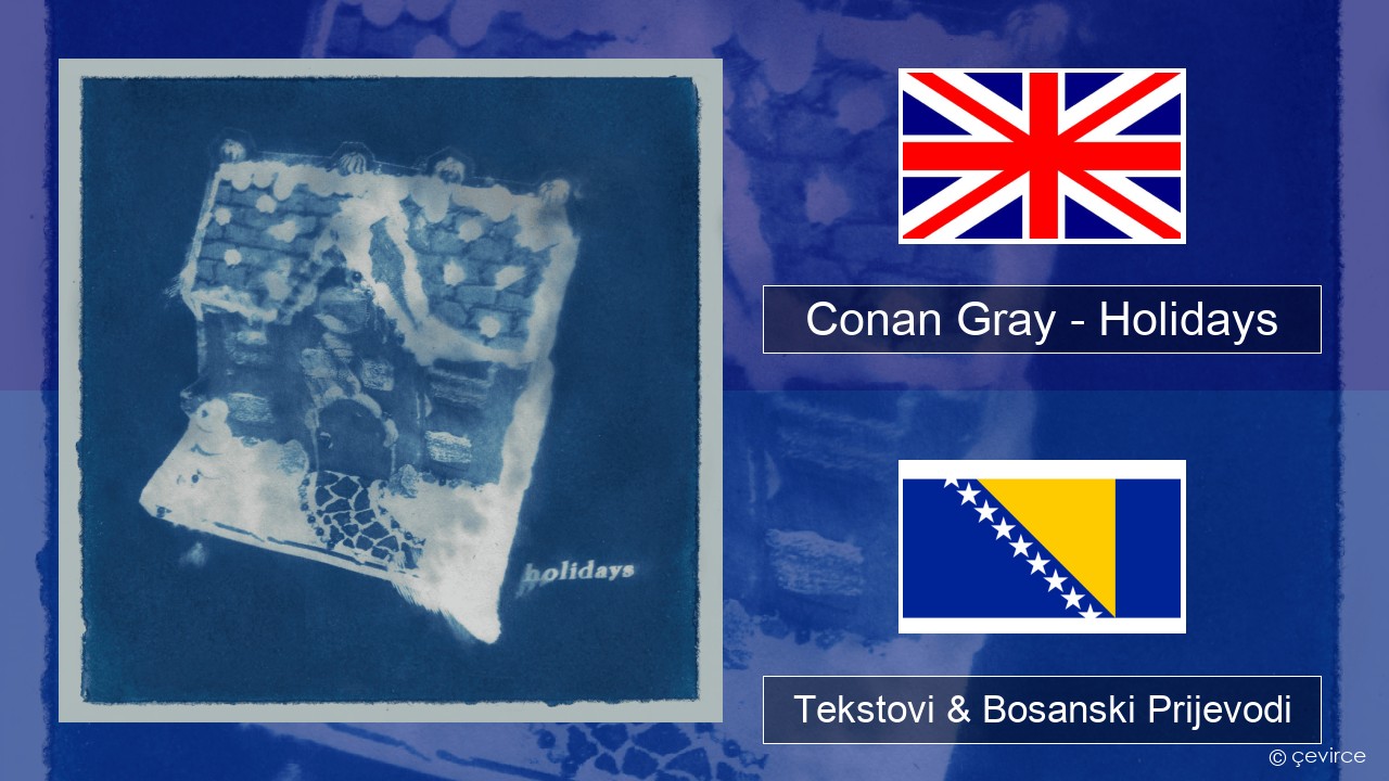 Conan Gray – Holidays Engleski Tekstovi & Bosanski Prijevodi