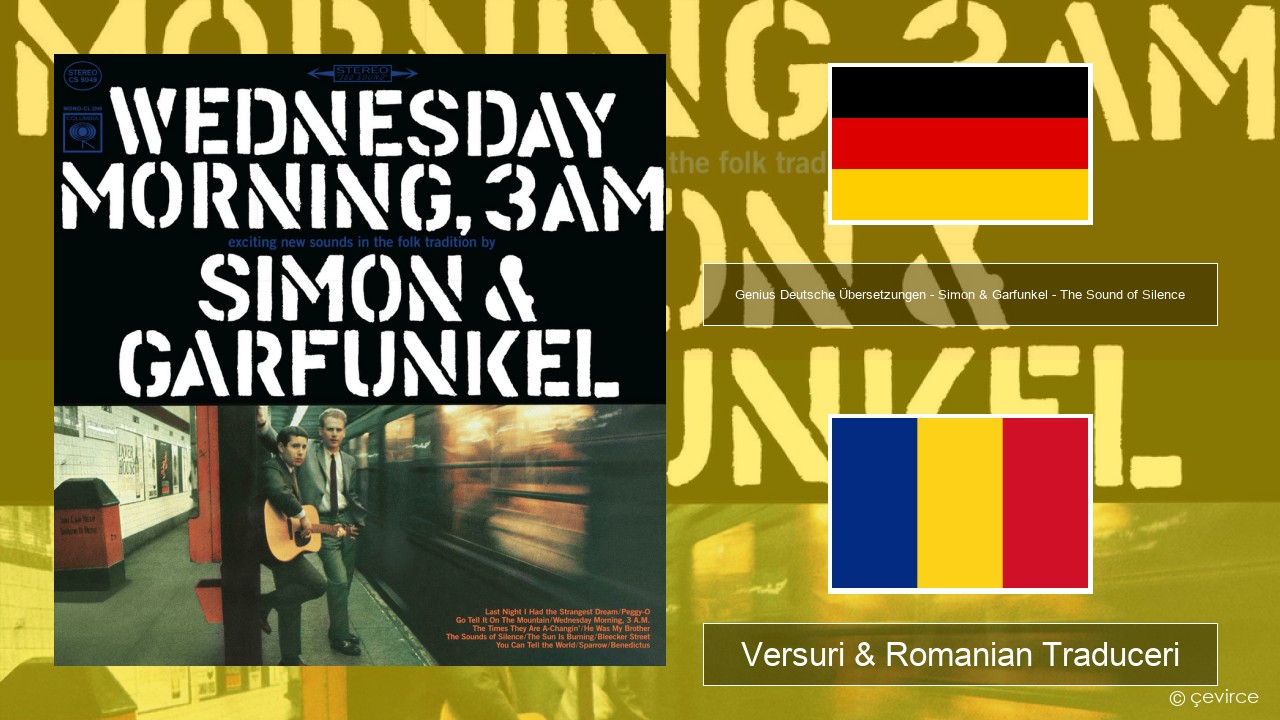 Genius Deutsche Übersetzungen – Simon & Garfunkel – The Sound of Silence (Deutsche Übersetzung) Germană Versuri & Romanian Traduceri