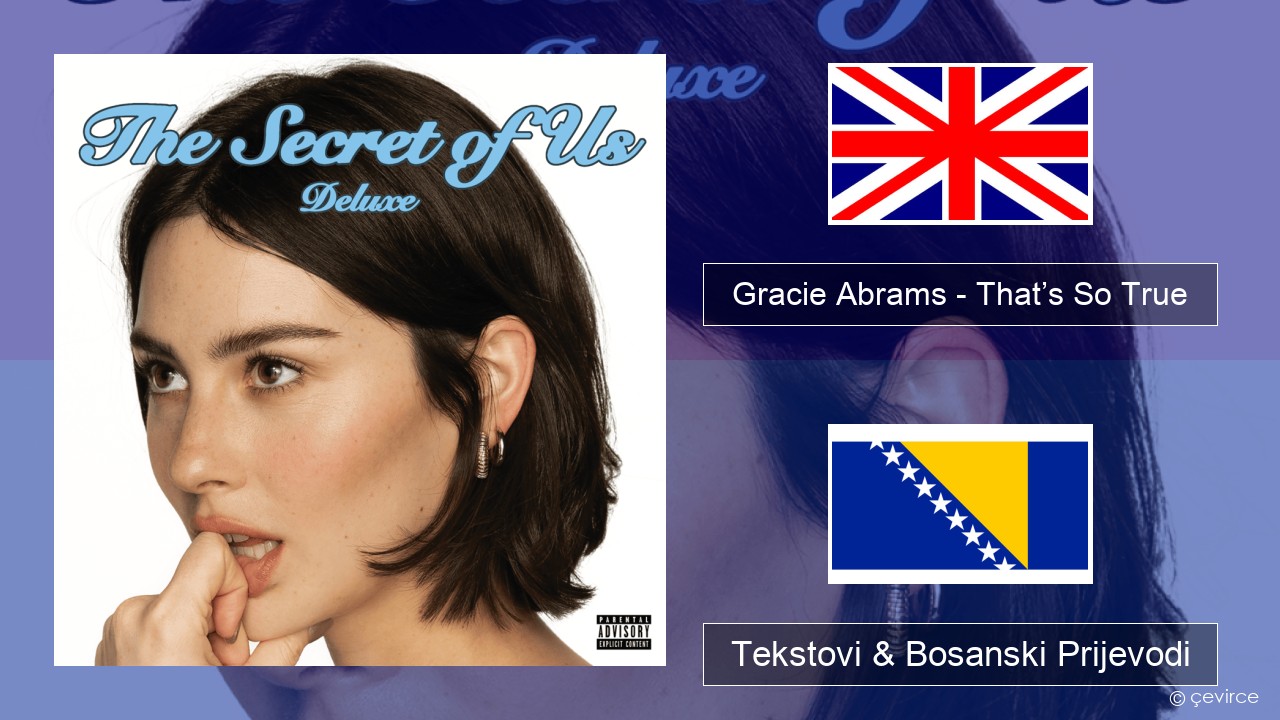 Gracie Abrams – That’s So True Engleski Tekstovi & Bosanski Prijevodi