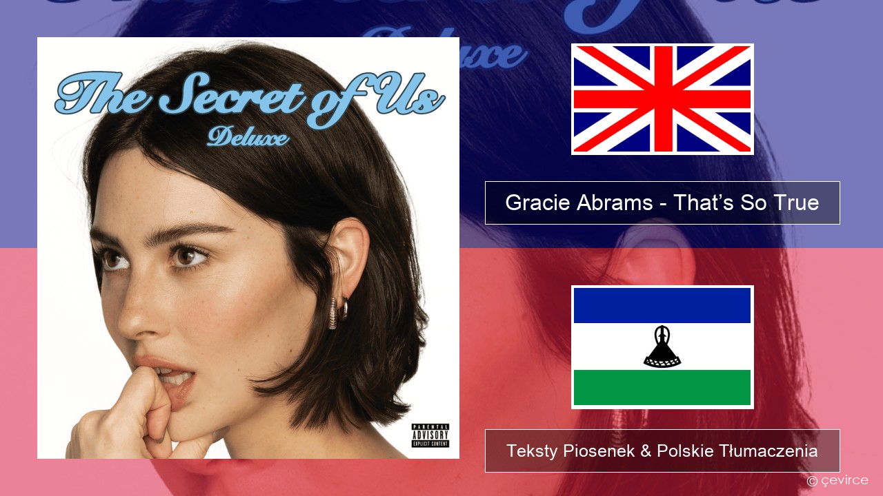 Gracie Abrams – That’s So True Polski Teksty Piosenek & Polskie Tłumaczenia