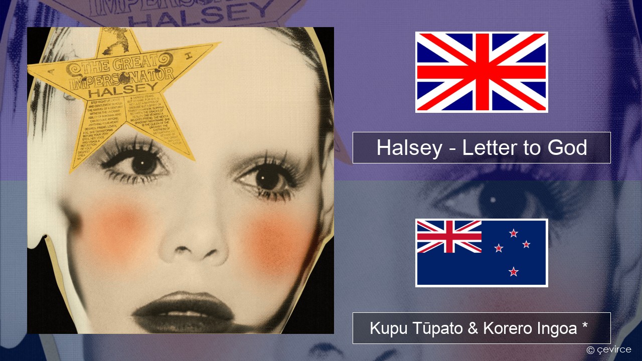 Halsey – Letter to God (1974) Ingoa *  Kupu Tūpato & Korero Ingoa *