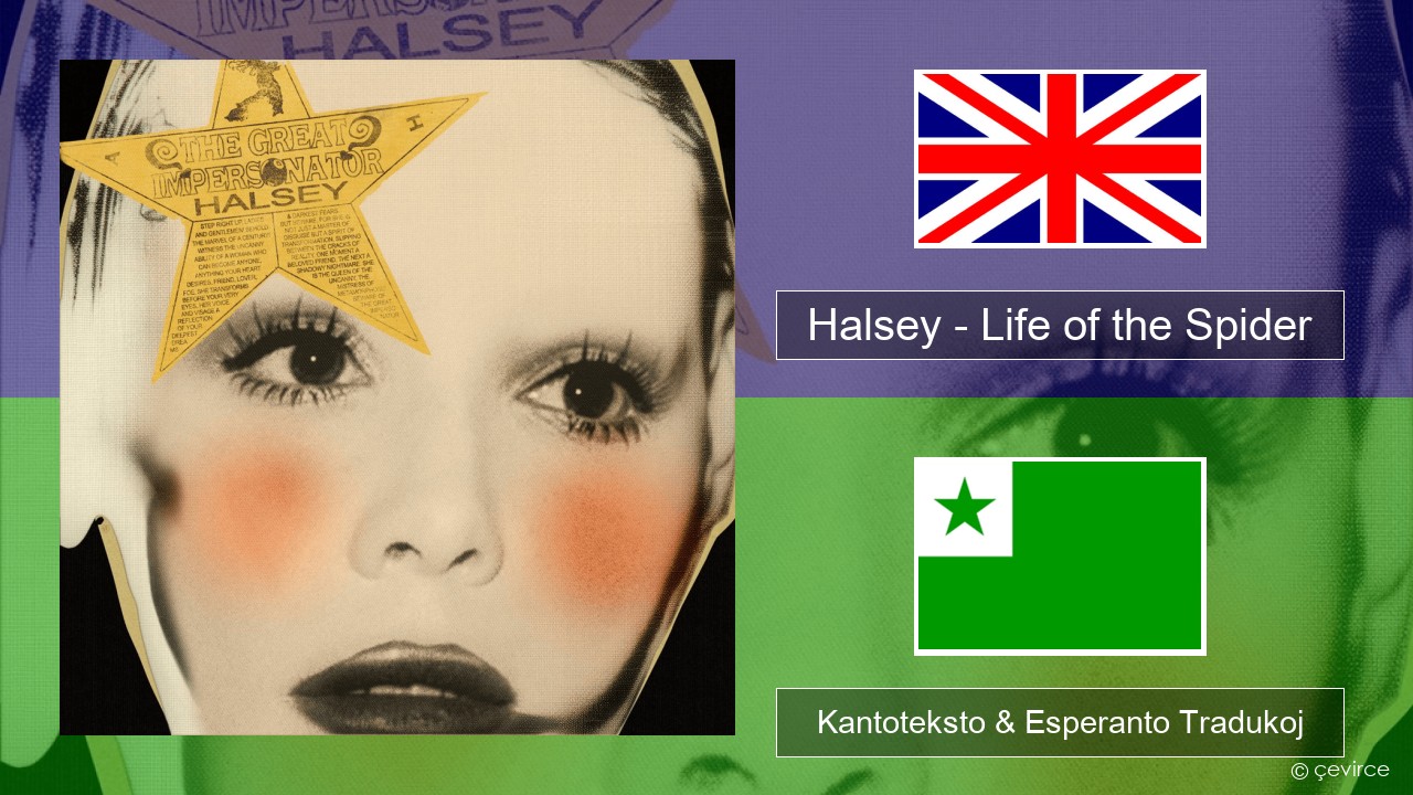 Halsey – Life of the Spider (Draft) La angla Kantoteksto & Esperanto Tradukoj