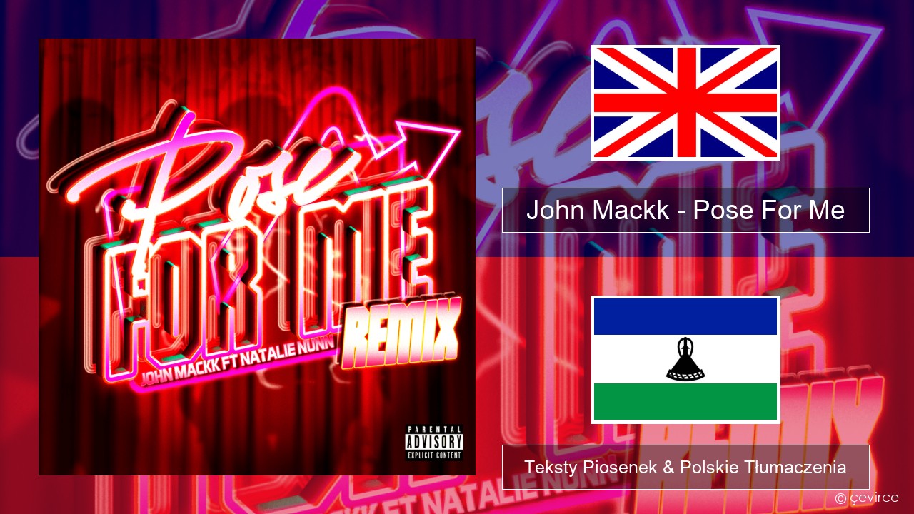 John Mackk – Pose For Me (Remix) Polski Teksty Piosenek & Polskie Tłumaczenia