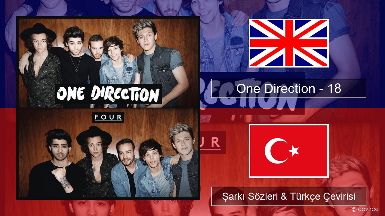 One Direction – 18 İngilizce Şarkı Sözleri & Türkçe Çevirisi