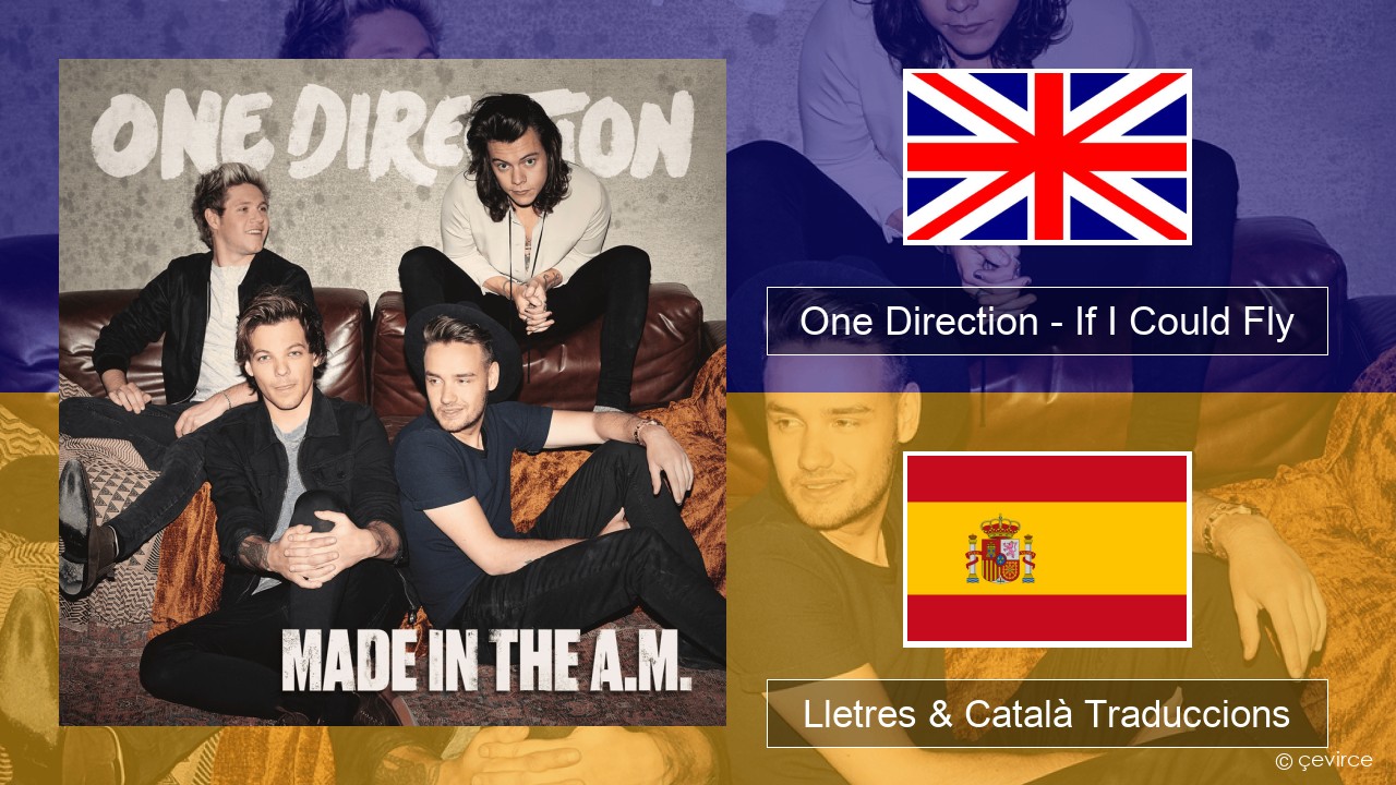 One Direction – If I Could Fly Anglès Lletres & Català Traduccions