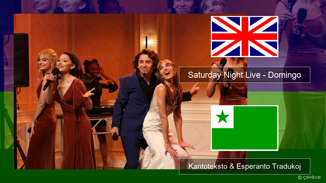 Saturday Night Live – Domingo (Bridesmaids Speech) La angla Kantoteksto & Esperanto Tradukoj