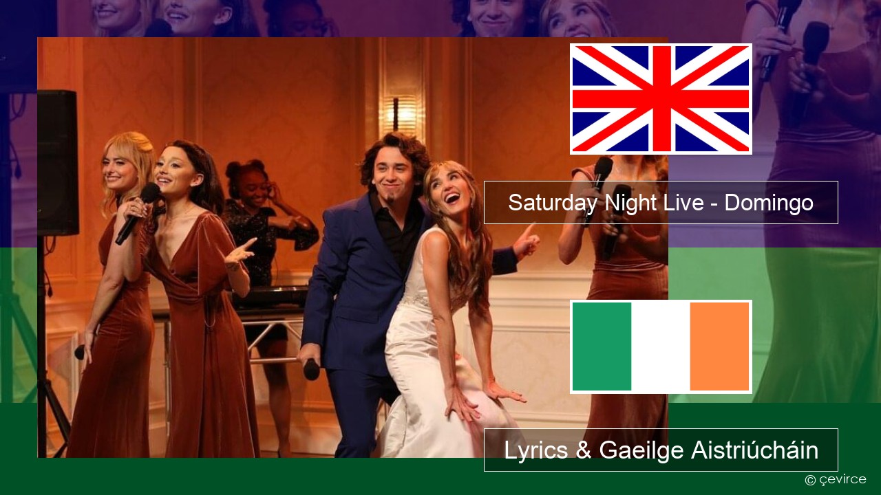 Saturday Night Live – Domingo (Bridesmaids Speech) Béarla Lyrics & Gaeilge Aistriúcháin