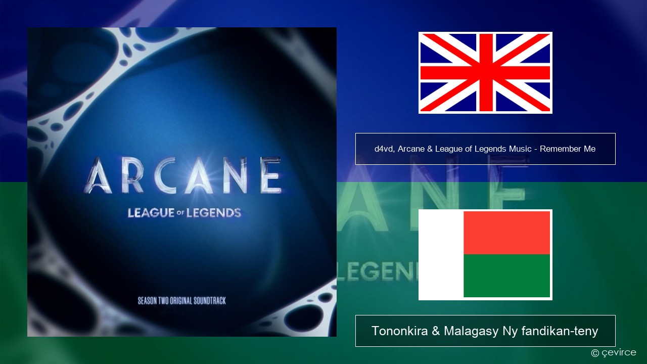 d4vd, Arcane & League of Legends Music – Remember Me Malagasy Tononkira & Malagasy Ny fandikan-teny