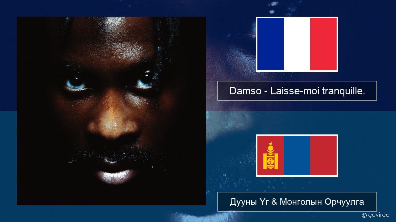 Damso – Laisse-moi tranquille. Францын Дууны Үг & Монголын Орчуулга