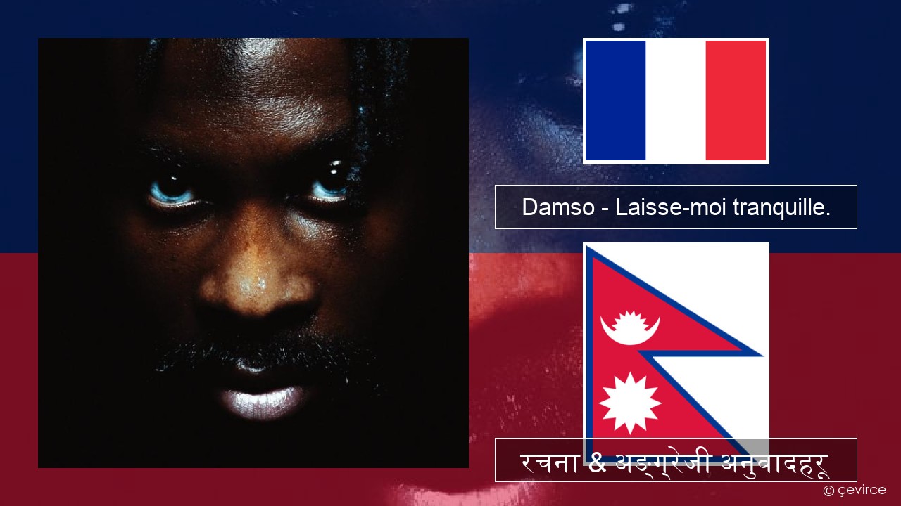 Damso – Laisse-moi tranquille. फ्रान्सेल ी  रचना & अङ्ग्रेजी अनुवादहरू