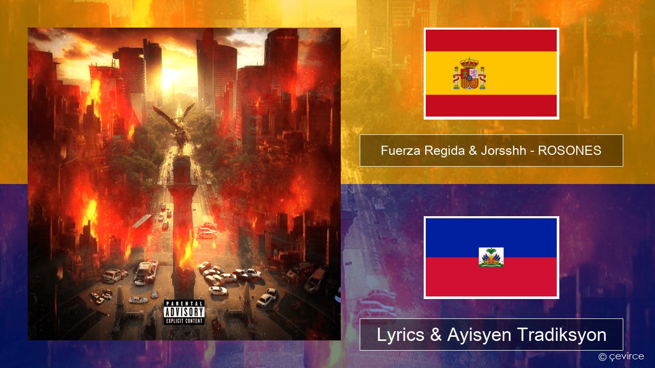 Fuerza Regida & Jorsshh – ROSONES Panyòl Lyrics & Ayisyen Tradiksyon