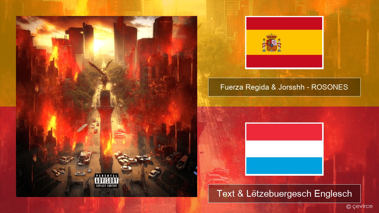 Fuerza Regida & Jorsshh – ROSONES Spuenesch Text & Lëtzebuergesch Englesch