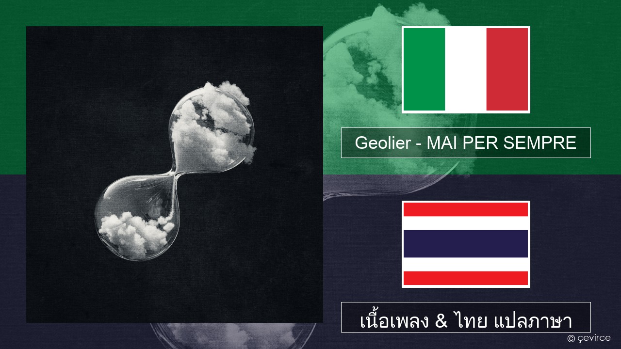 Geolier – MAI PER SEMPRE อิตาลี เนื้อเพลง & ไทย แปลภาษา